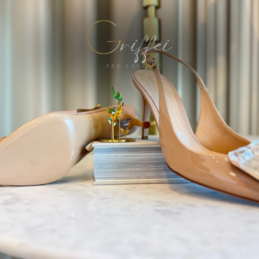 Gianvito Rossi Pink Patent Leather Jaipur