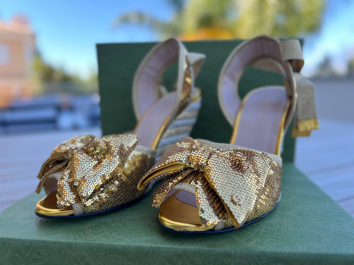 Gucci Cloth Espadrilles - Dourado