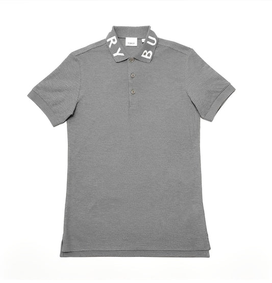 Polo Burberry Ryland Pale Grey Mela - Cinza